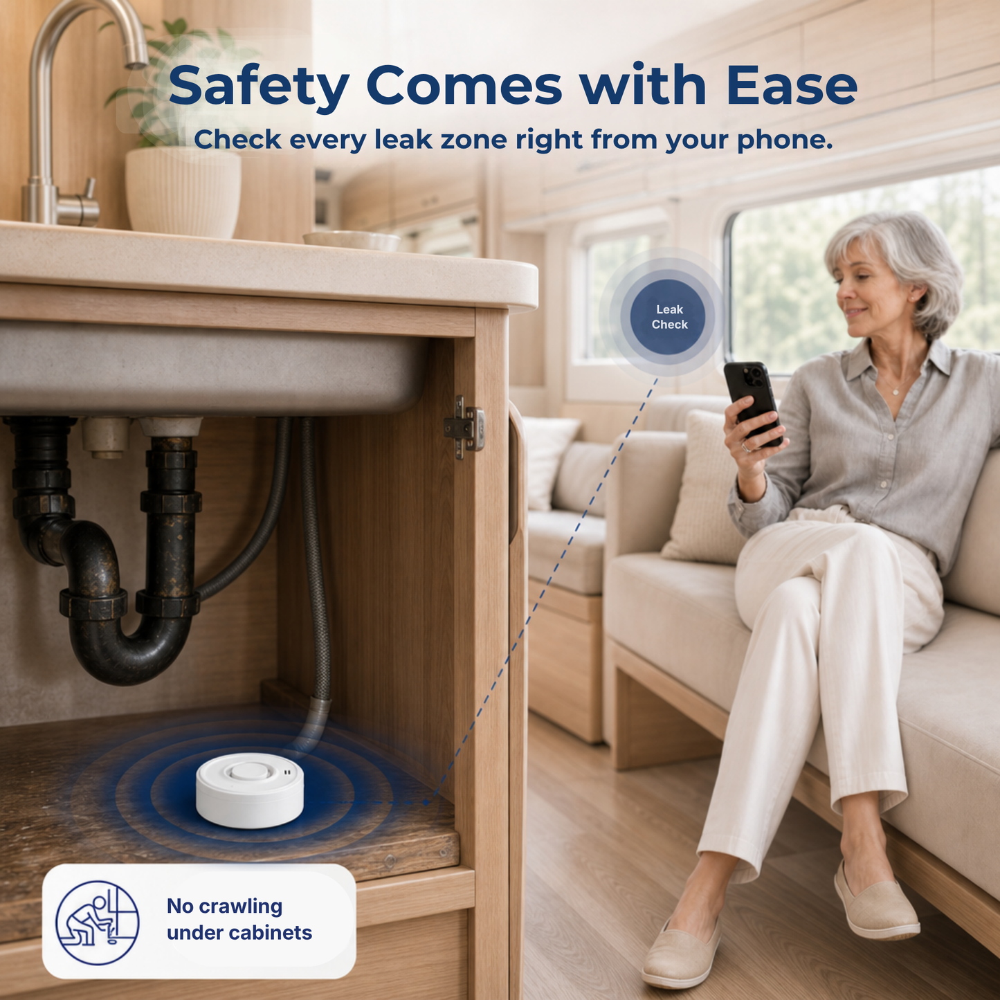 Dovelka LeakGuard 360™  RV Water Leak Detector