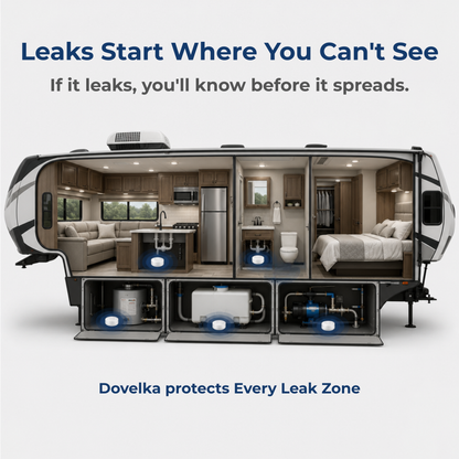 Dovelka LeakGuard 360™  RV Water Leak Detector